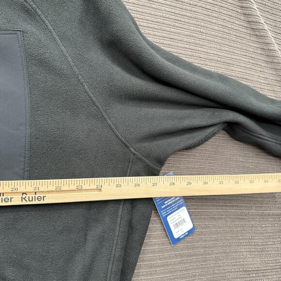 Huk Coastline Fleece Jacket Mens 2XL Black Full Zip Outdoor Fishing XXL New - Picture 7 of 10